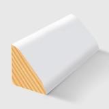 A triangular corner timber moulding in Primed FJ Pine 12 x 12mm