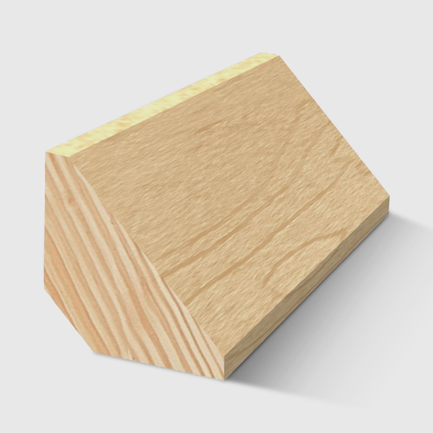 A triangular corner timber moulding in Clear Pine 19 x 19mm 2.4m