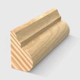 A timber moulding with a decorative concave and convex curved profile in Clear Pine 18 x 11mm 2.4m