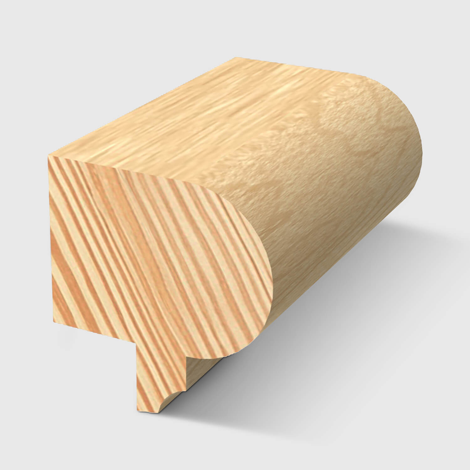 A timber moulding with an ornate concave and convex profile in Clear Pine 30 x 31mm 3.0m