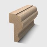 A timber moulding with multiple ornate concave and convex profile in Tasmanian Oak 30 x 15mm 3.0m