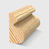 A timber moulding with an ornate concave and convex profile in Clear Pine 33 x 18mm 2.4m