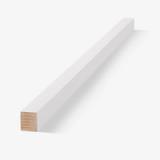 1 x 1 White Vinyl Batten