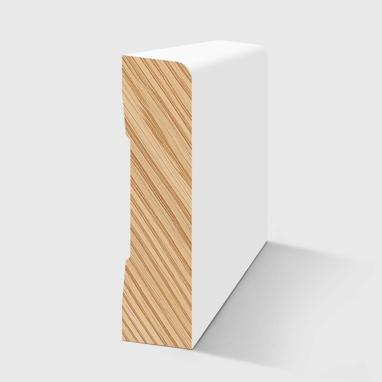 A smooth, rounded top edge Timber profile in Primed FJ Pine 66 x 18mm