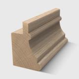 A timber moulding with a bold, ornate profile featuring concave and convex curves in Tasmanian Oak 28 x 19mm 2.4m