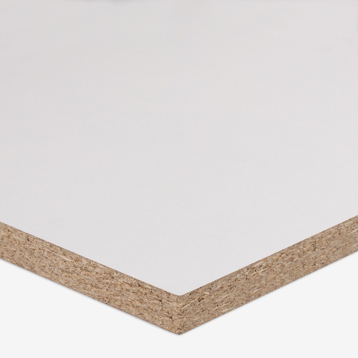 A particleboard panel 25mm White