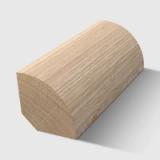 A rounded corner timber moulding in Tasmanian Oak 15 x 15mm 2.4m