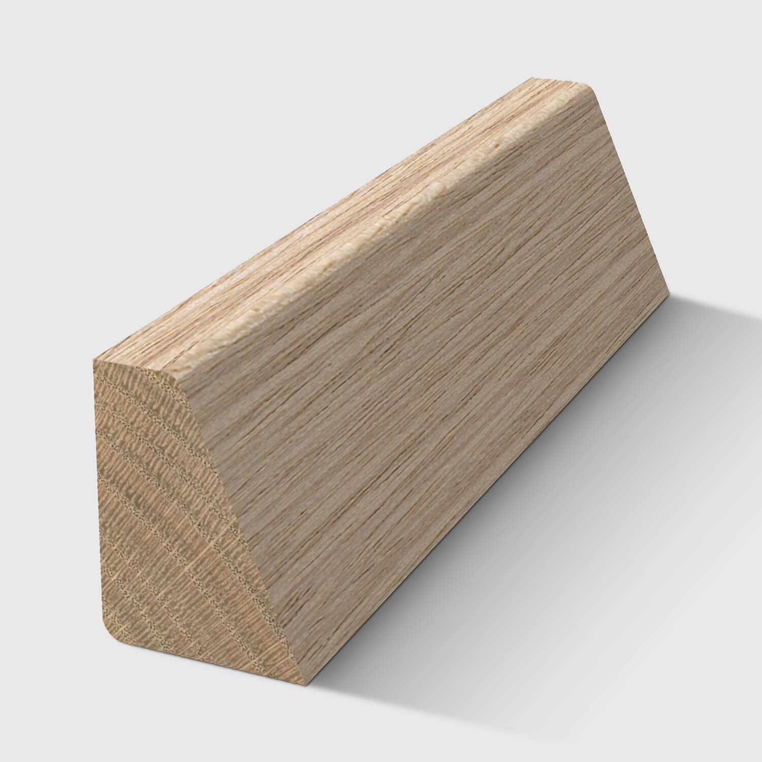 A Beveled Glass Bead timber moulding in Tasmanian Oak 12 x 9mm