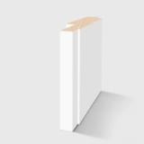 A rectangular profile with a small stepped rebate for door fitting in Primed FJ Pine 116 x 30 x 38mm