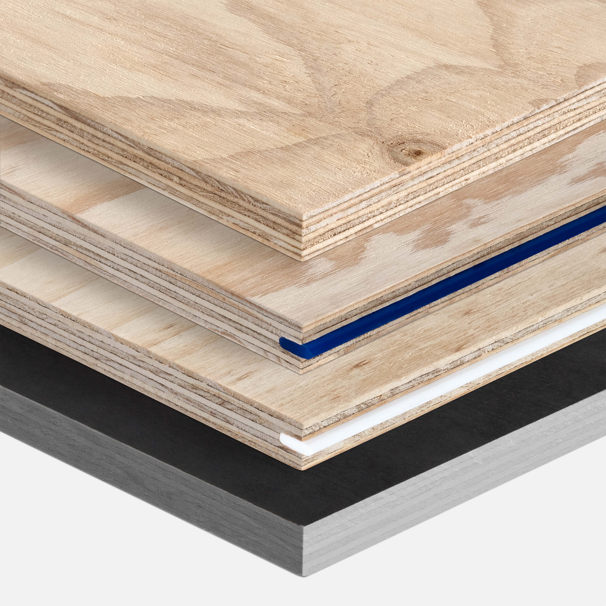 A stack of STRUCTAply Structural Plywood Range