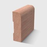 A smooth, rounded top edge Timber profile in Meranti 41 x 12mm