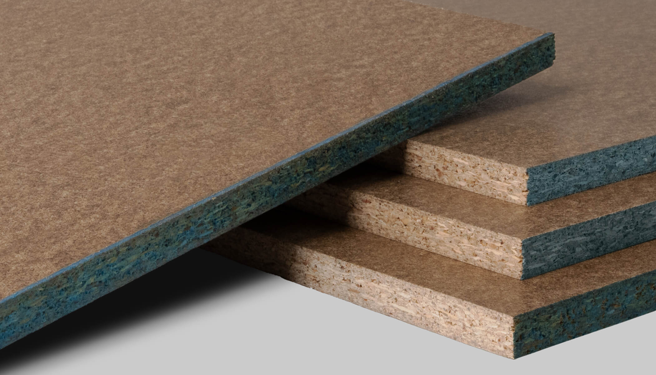 Close-up of STRUCTApanel Smooth stacked panels