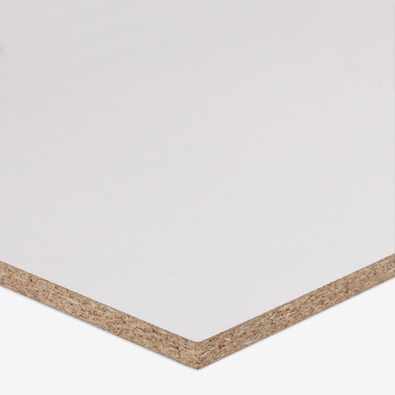 A particleboard panel 16mm White