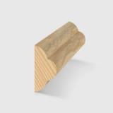 A timber moulding with an ornate concave and convex profile in Clear Pine 12 x 6mm