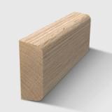 A timber moulding with a curved top and bottom in Tasmanian Oak 20 x 8mm