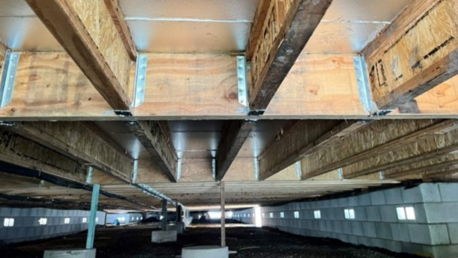 Subfloor area under a house
