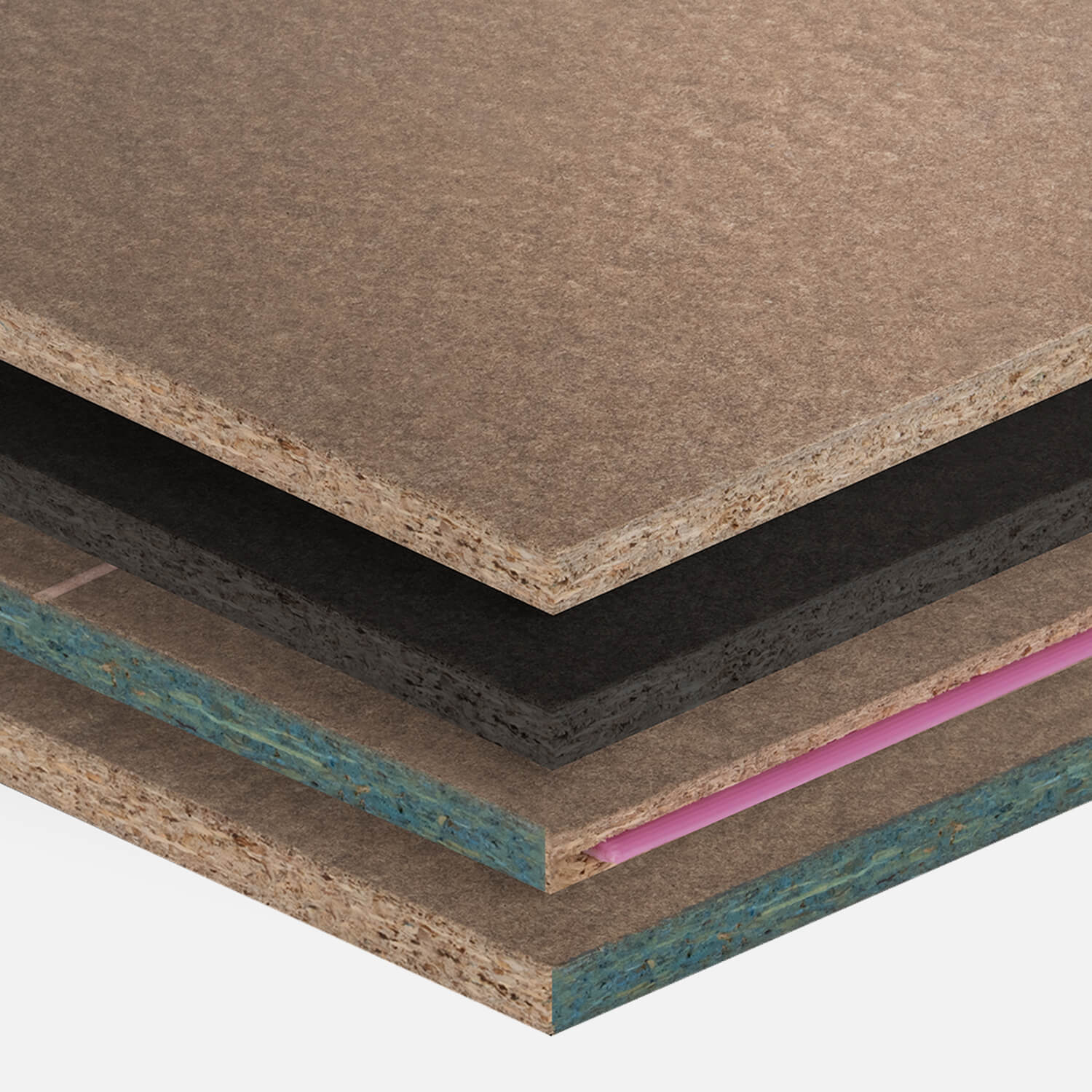 Close-up of STRUCTApanel® stacked panels.