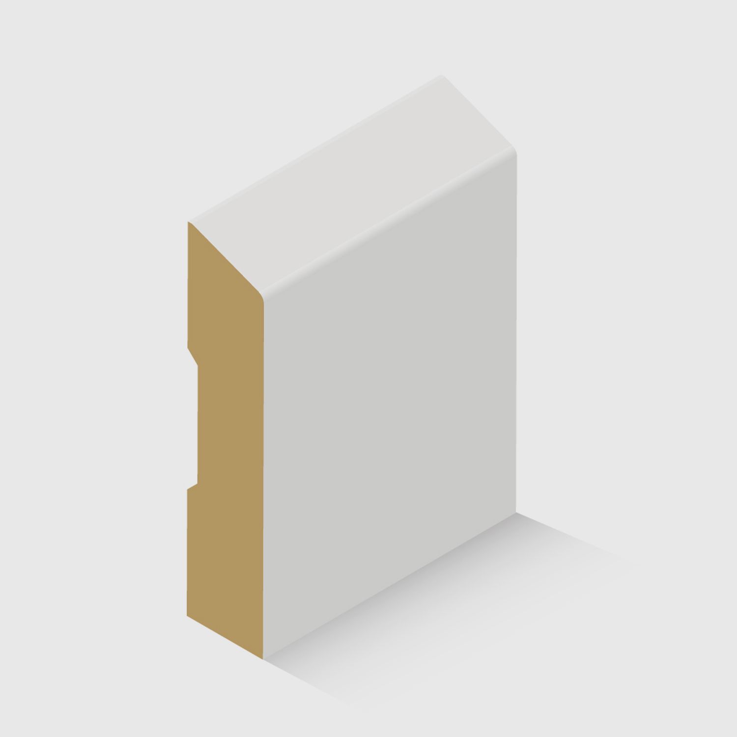 A detailed, beveled timber moulding in MDF Not Applicable 67 x 15mm