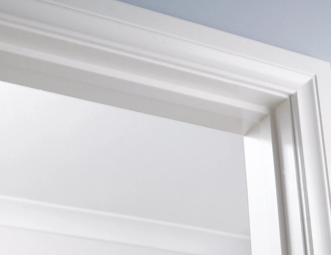 A close up of a door jam