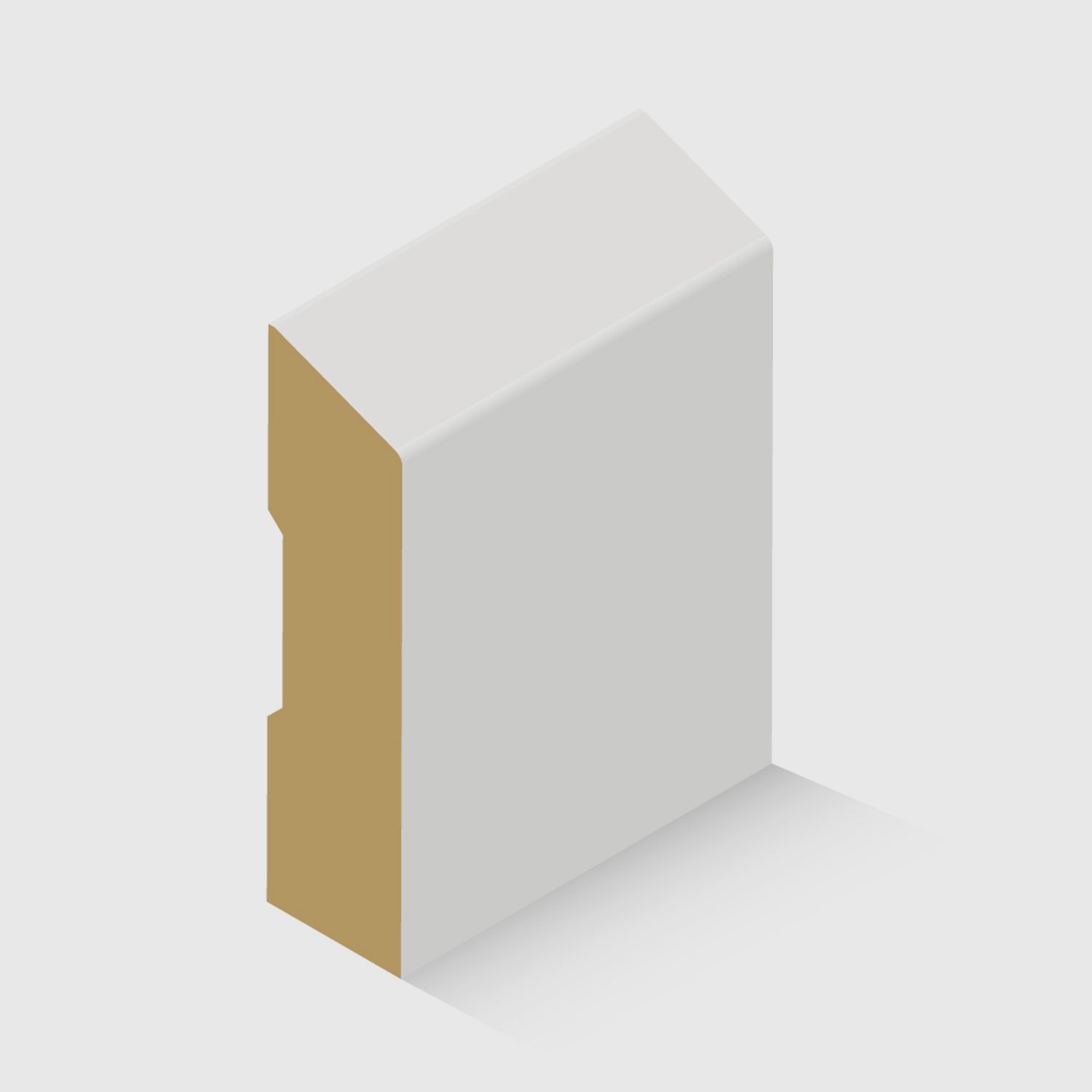 A detailed, beveled timber moulding in MDF Not Applicable 67 x 18mm