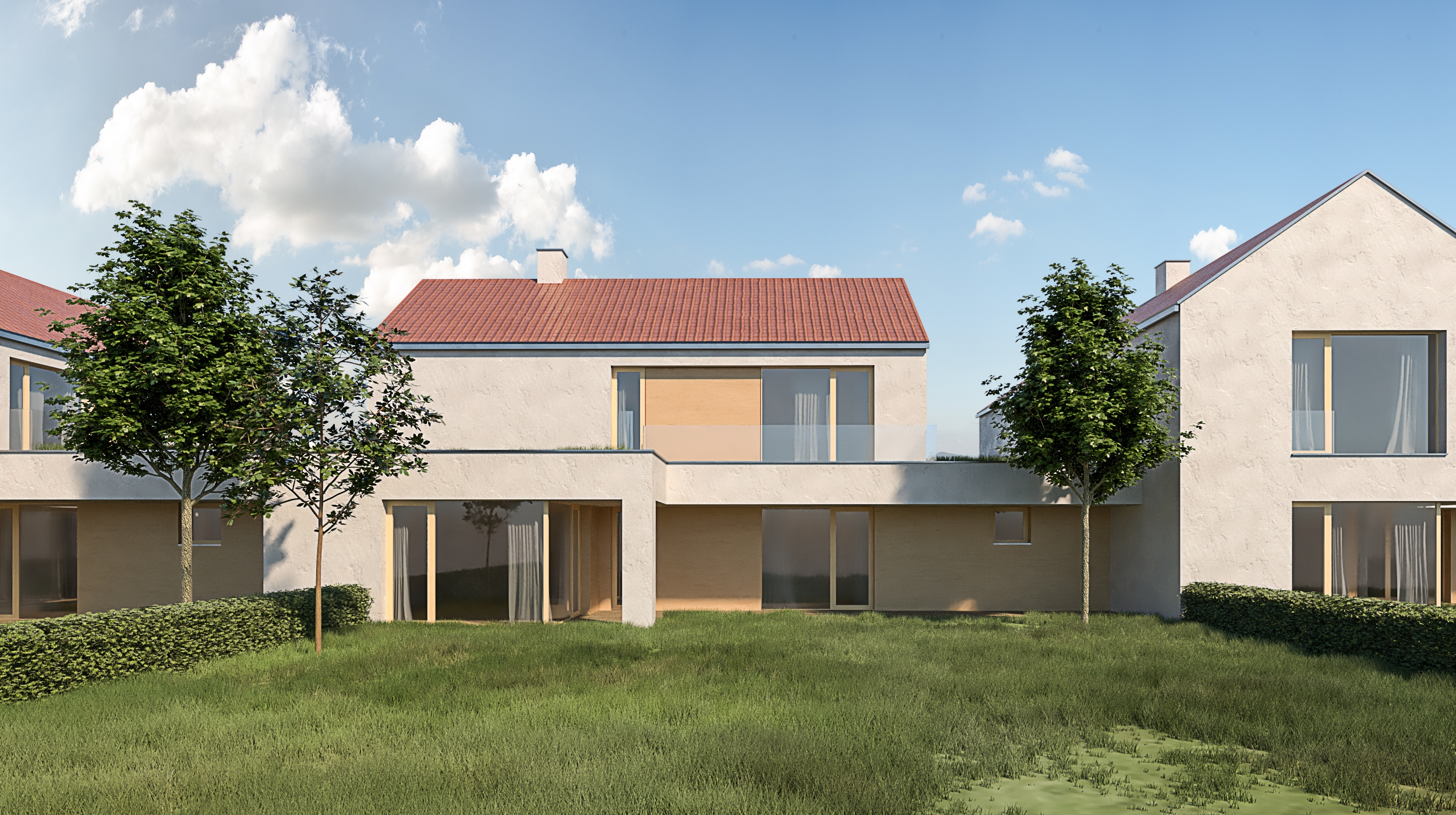 RD Ovčáry - pohled ze zahrady