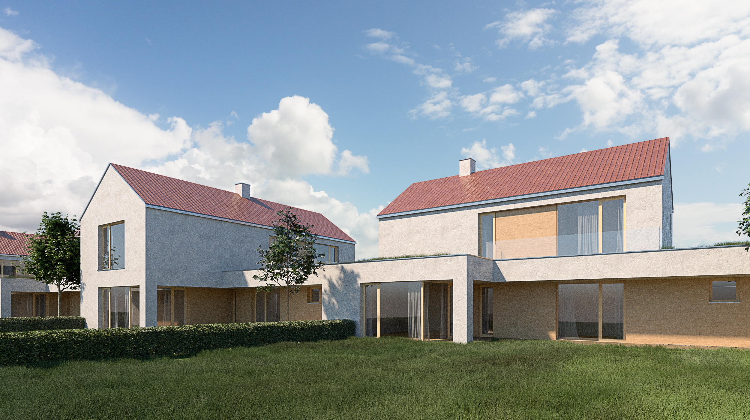 RD Ovčáry - pohled ze zahrady