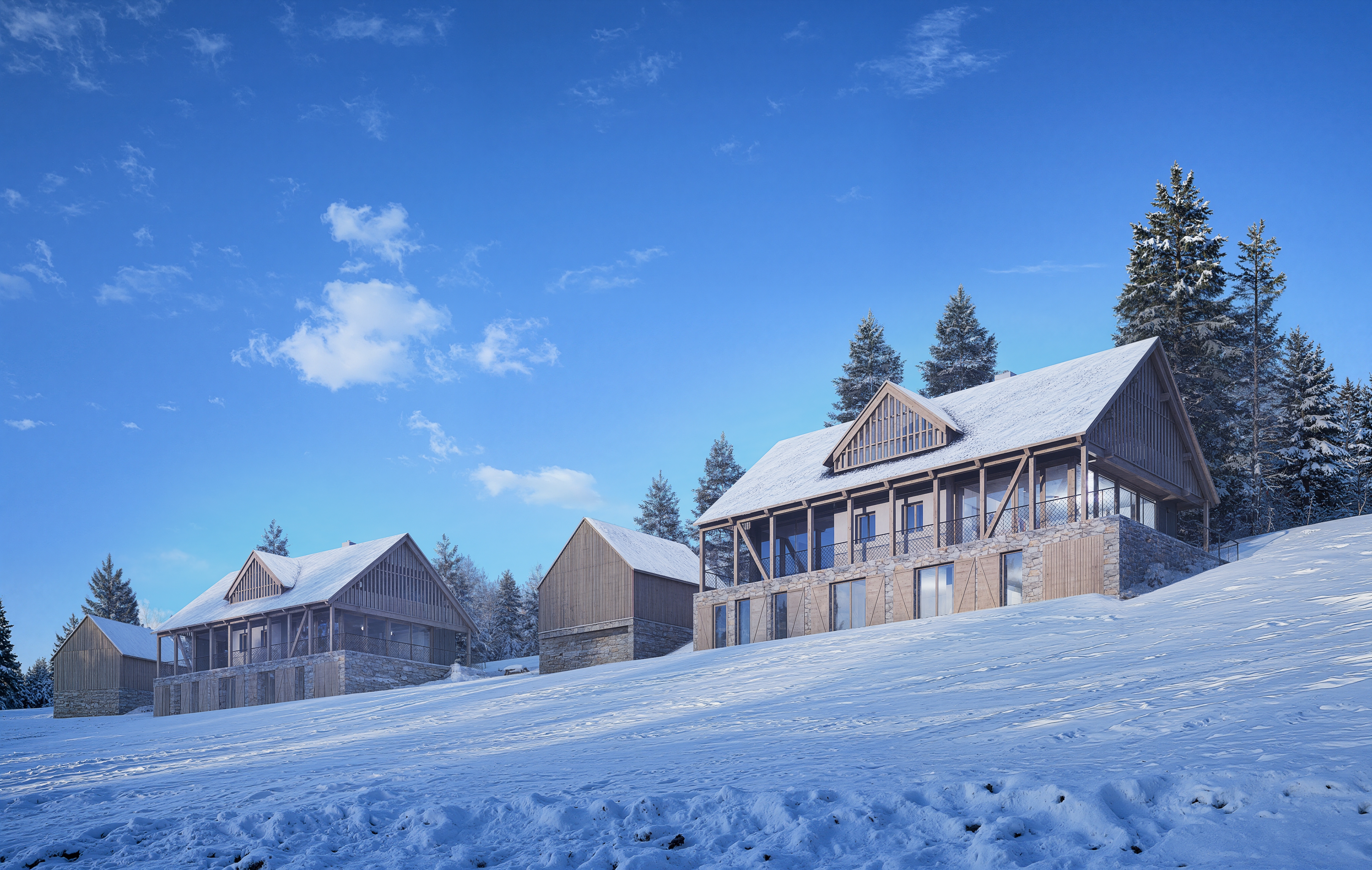 Chaty v Krkonoších