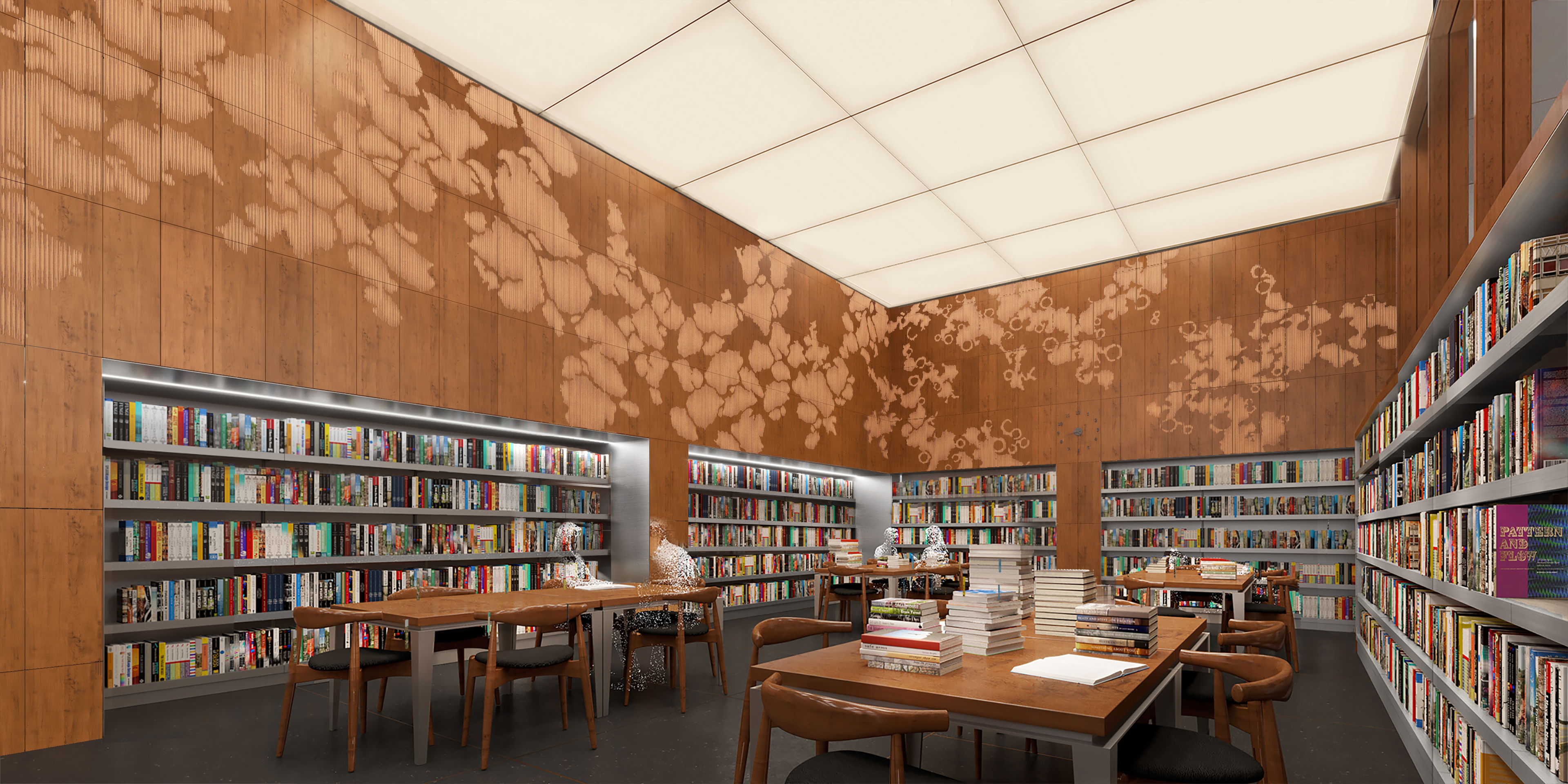Rendering of reading room