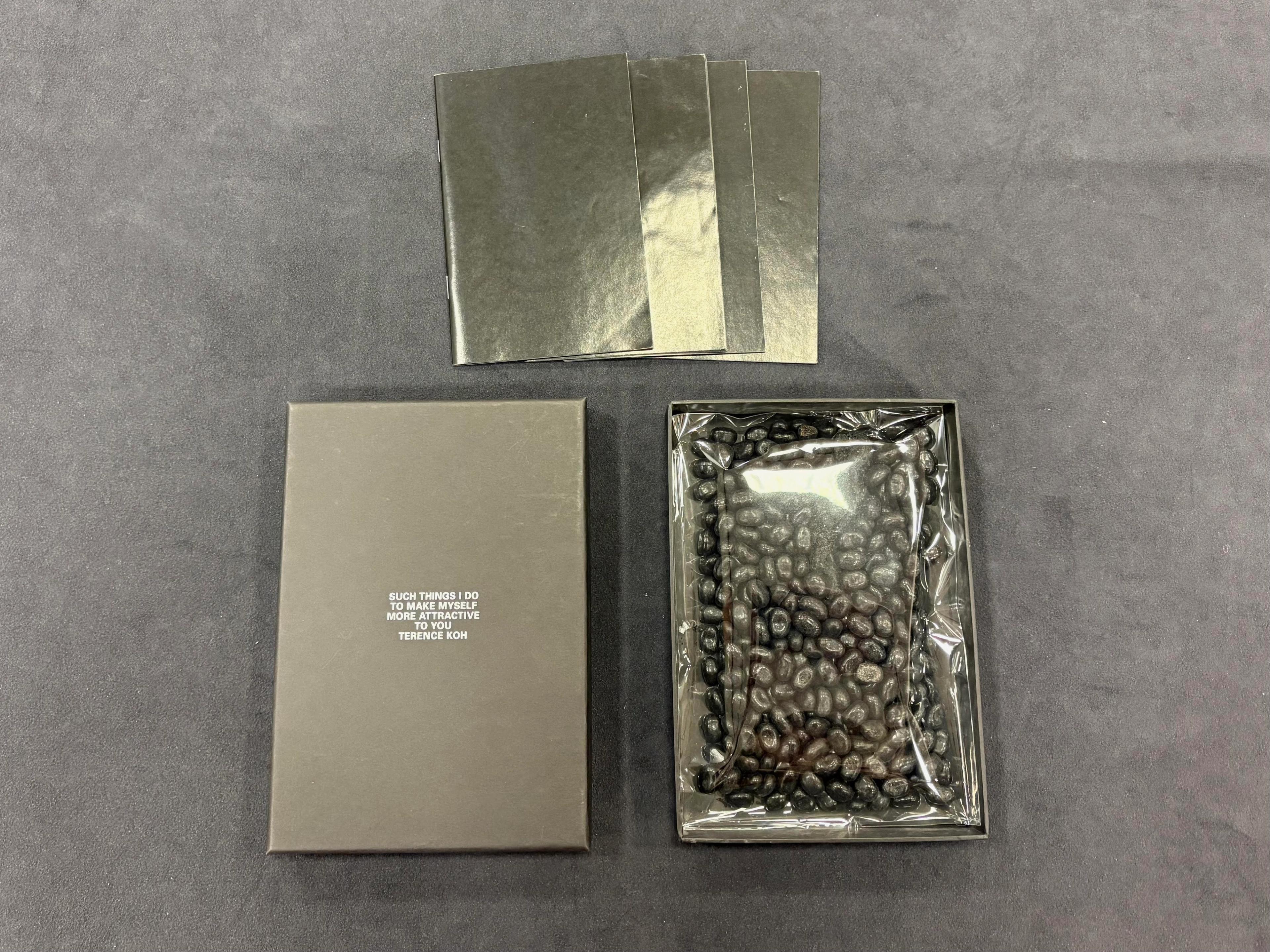 Bag of coffee beans in a box