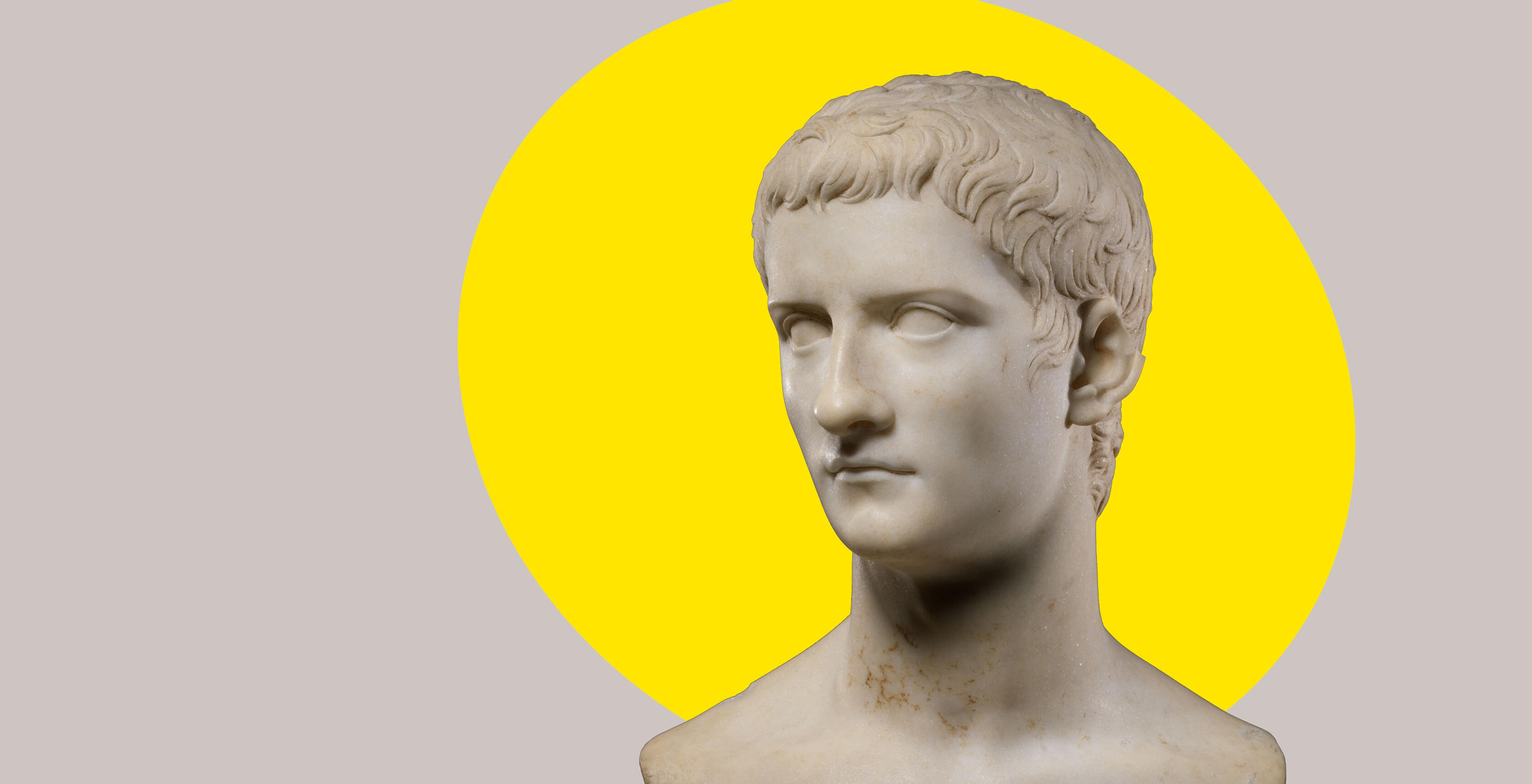 Marble portrait bust of the emperor Gaius, known as Caligula