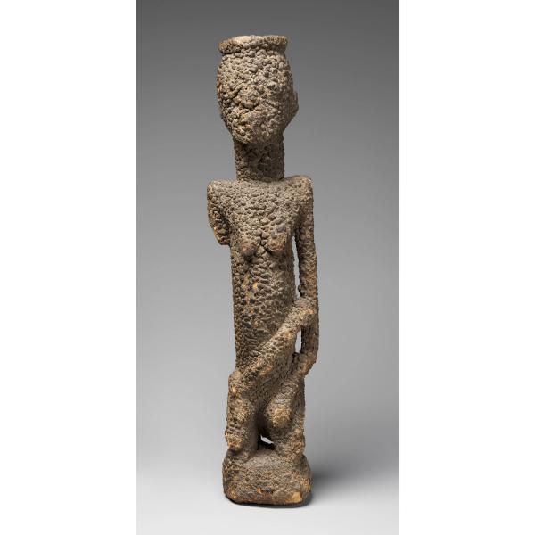 Cover Image for 1530. Kneeling female figure with three children, Tellem or Dogon blacksmith
