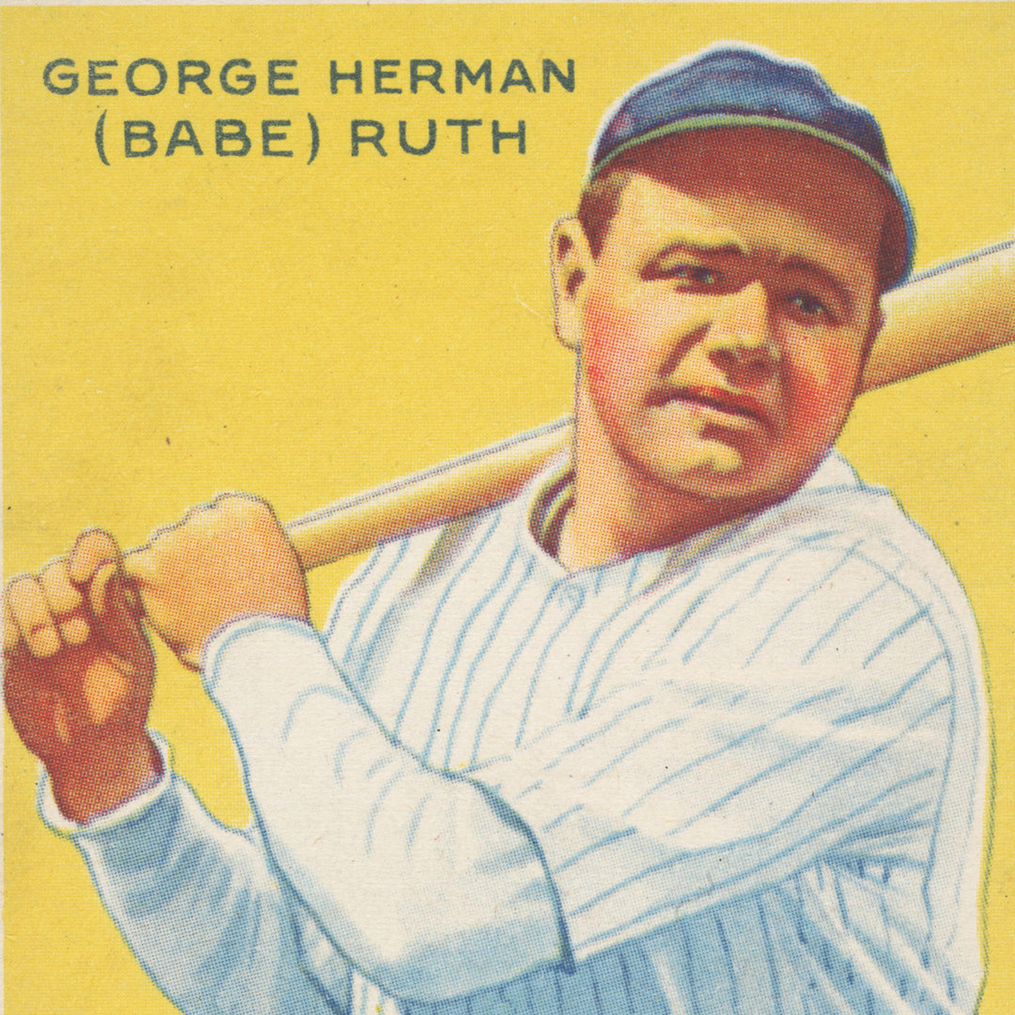 Babe Ruth is an Atlanta Brave on a baseball card? It must be a