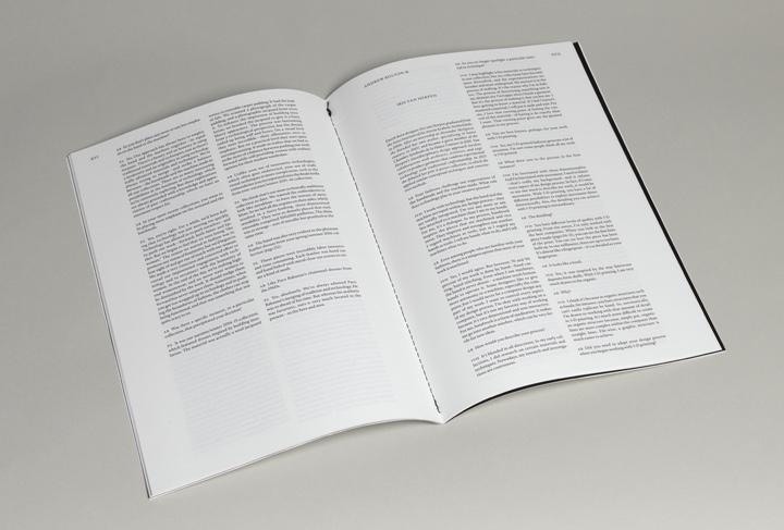 A spread in the book