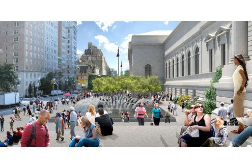 Plaza Renovation Rendering