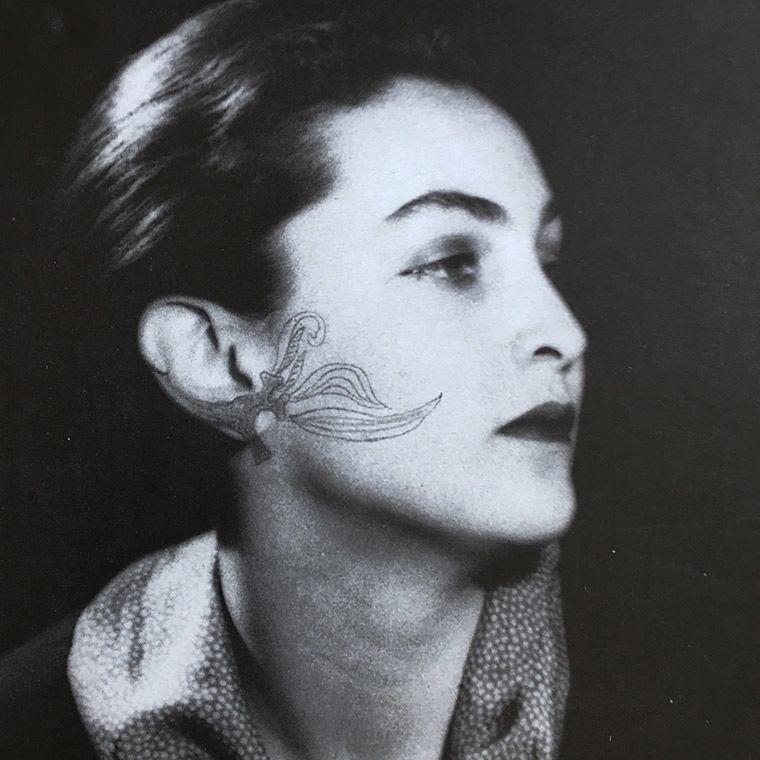 Man Ray photograph of Meret Oppenheim