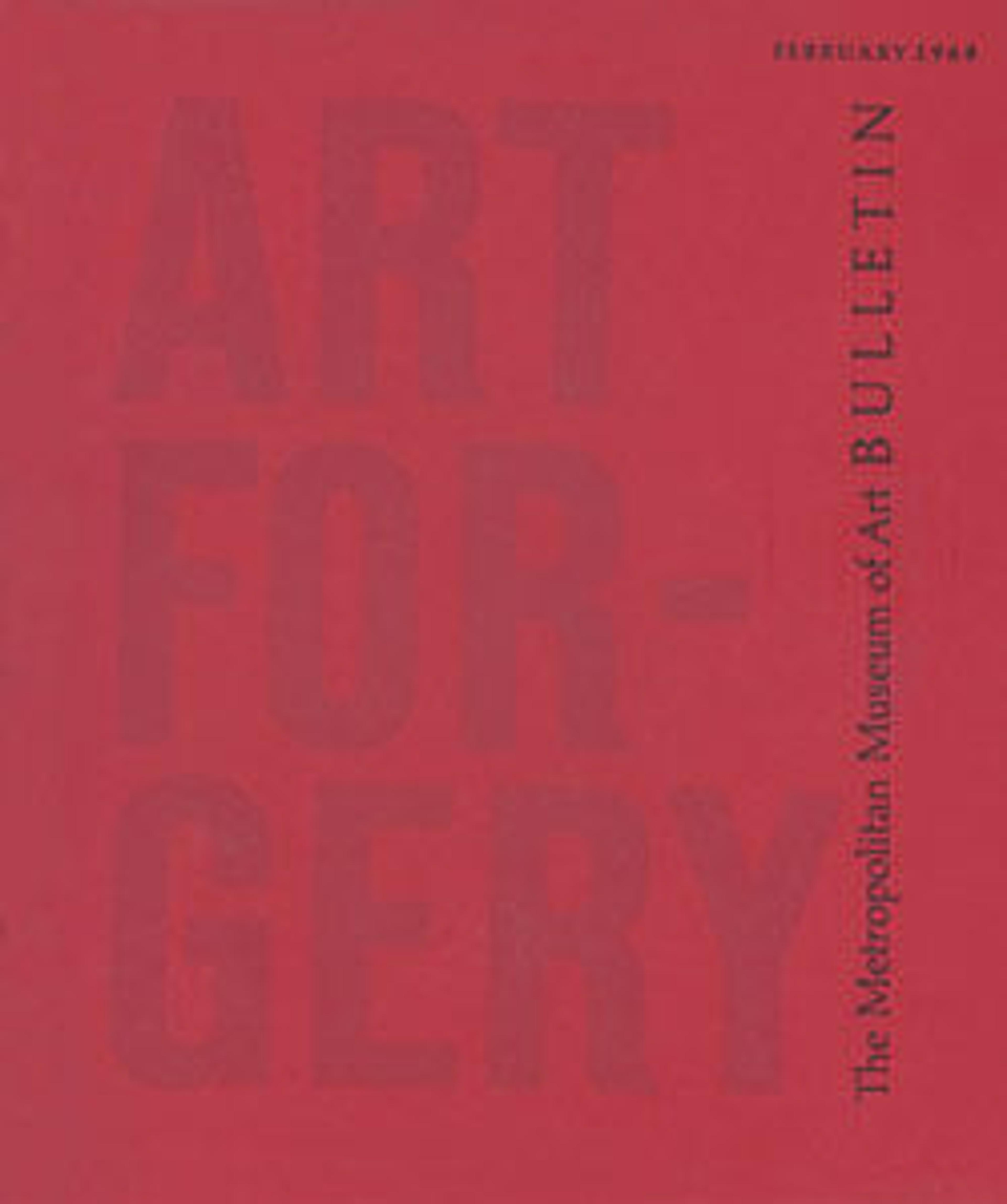 "Art Forgery": The Metropolitan Museum of Art Bulletin, v. 26, no. 6 (February, 1968)