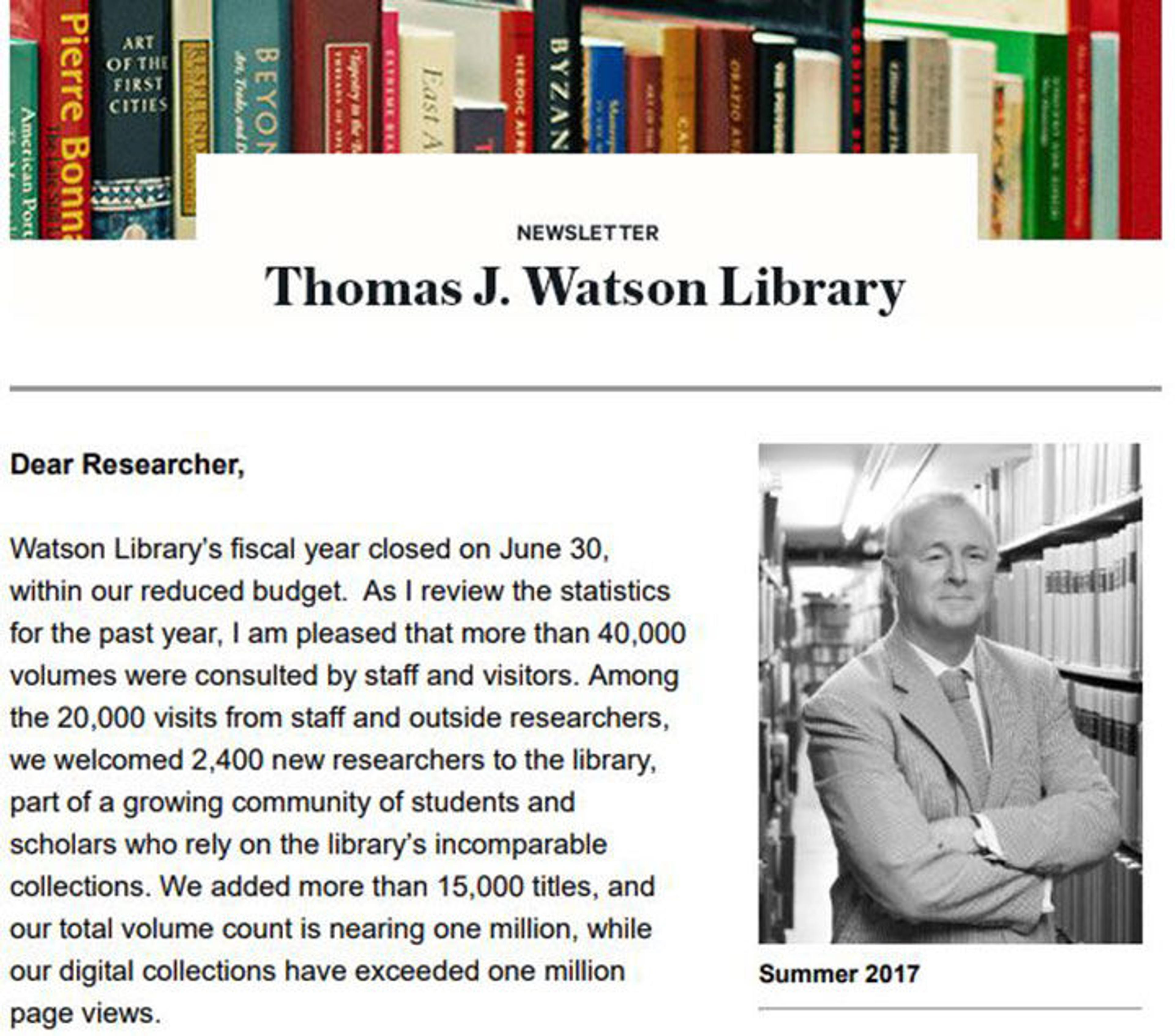 Watson Newsletter
