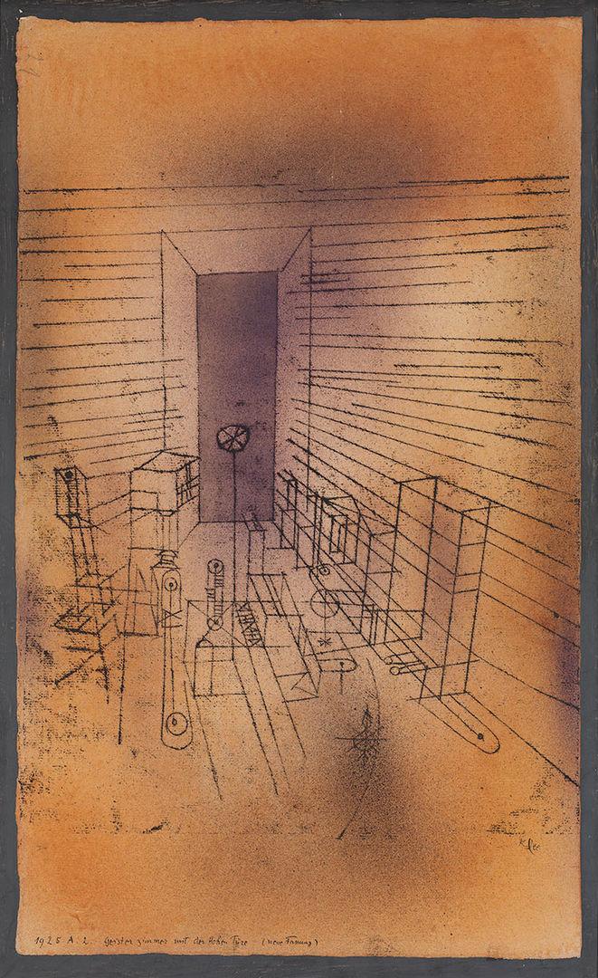 Paul Klee, Ghost Chamber with the Tall Door