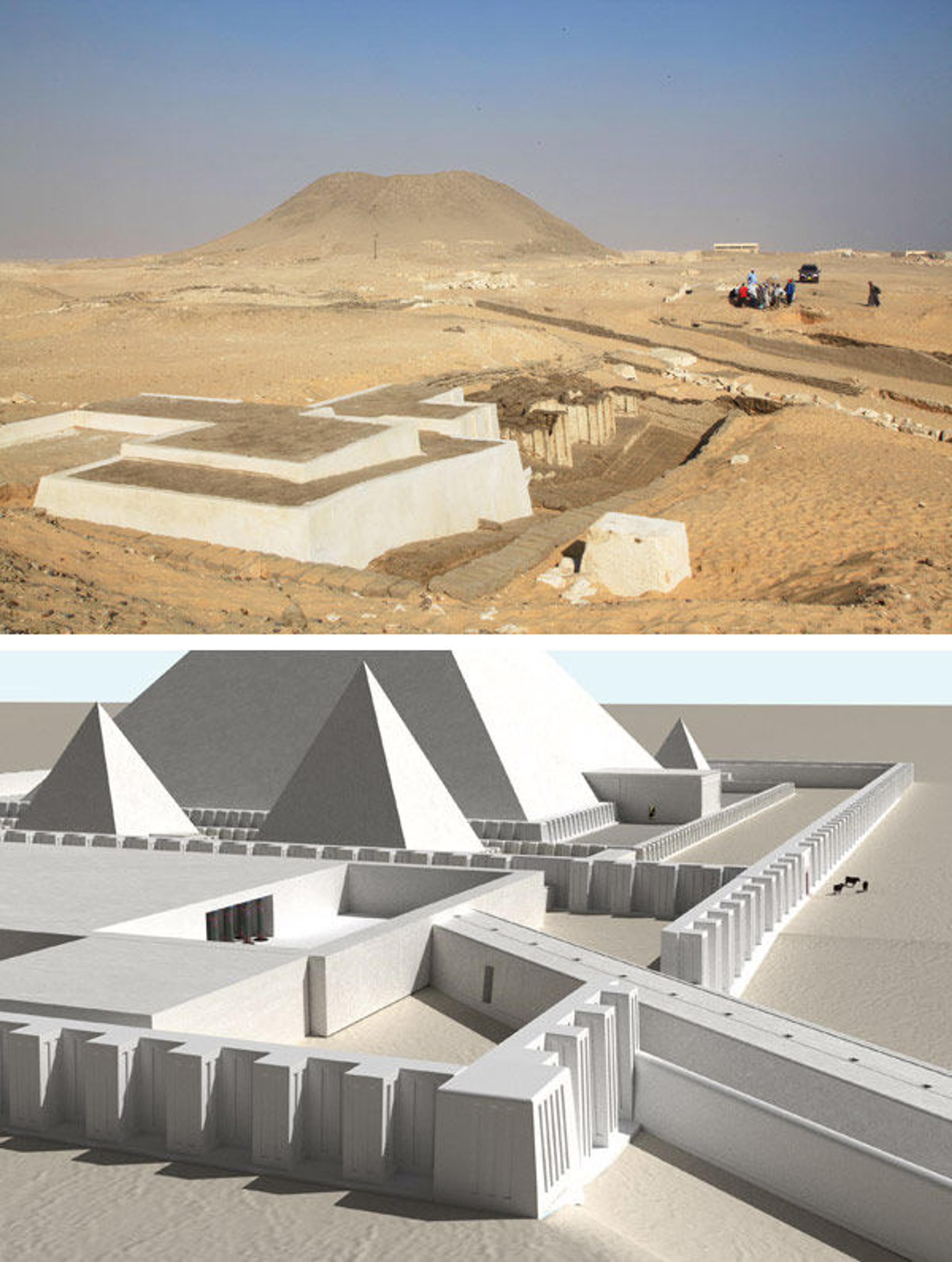 Later outer enclosure wall; Virtual model of later outer enclosure