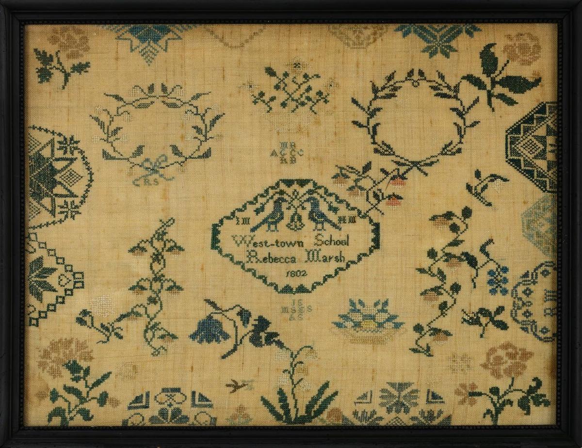 Sampler Art Alphabets, Flowers, and Verse: American Samplers and Needlework by ...