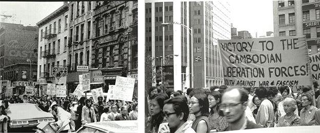 Scenes of protests in Chinatown