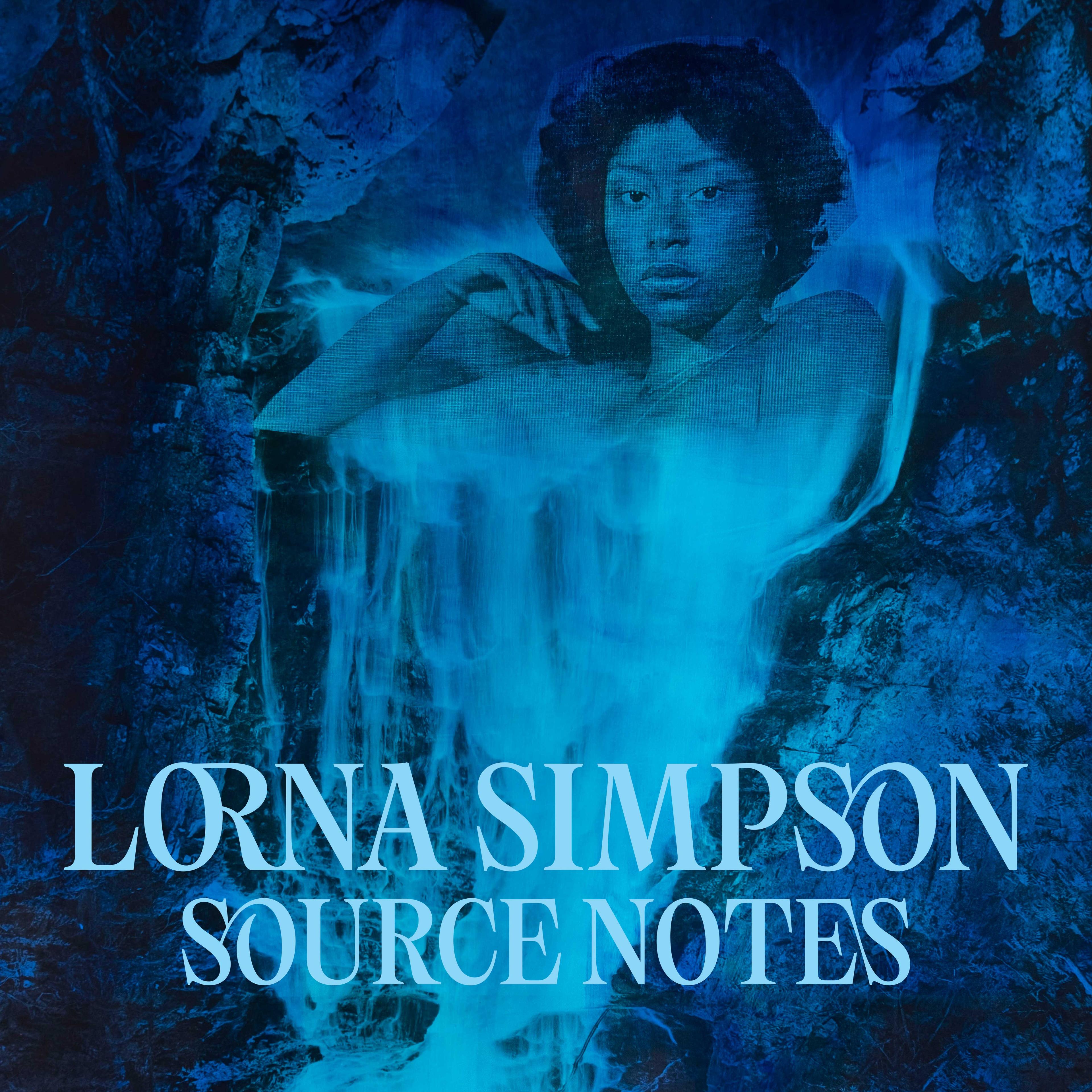 A blue glow surrounding woman of color.