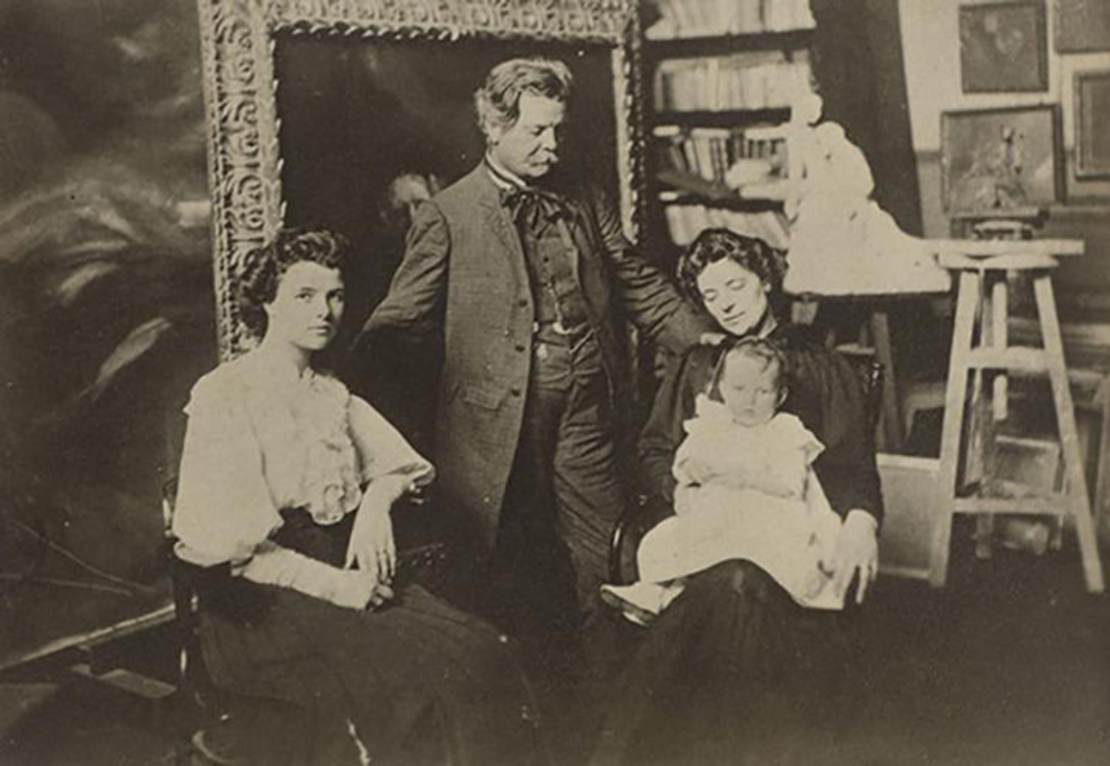 Eugène Carrière and his daughters
