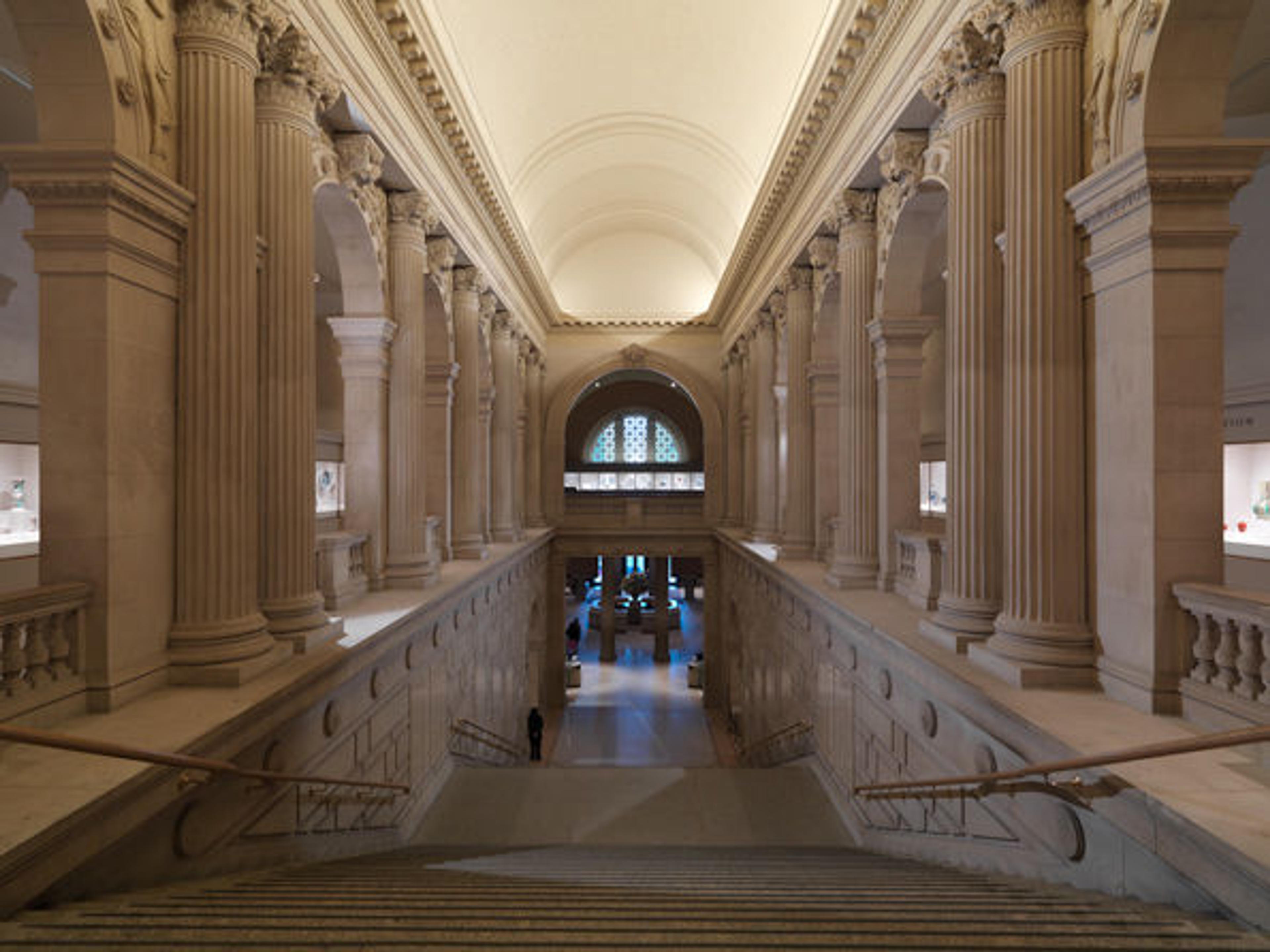 The Metropolitan Museum of Art, Great Hall Staircase; View facing east