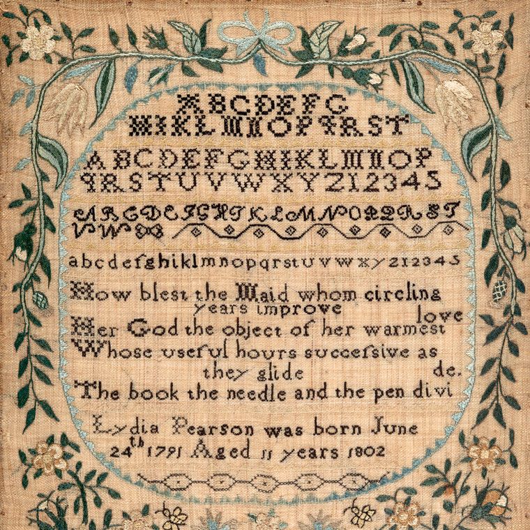 Rebecca Marsh - Sampler made at the Westtown Quaker School