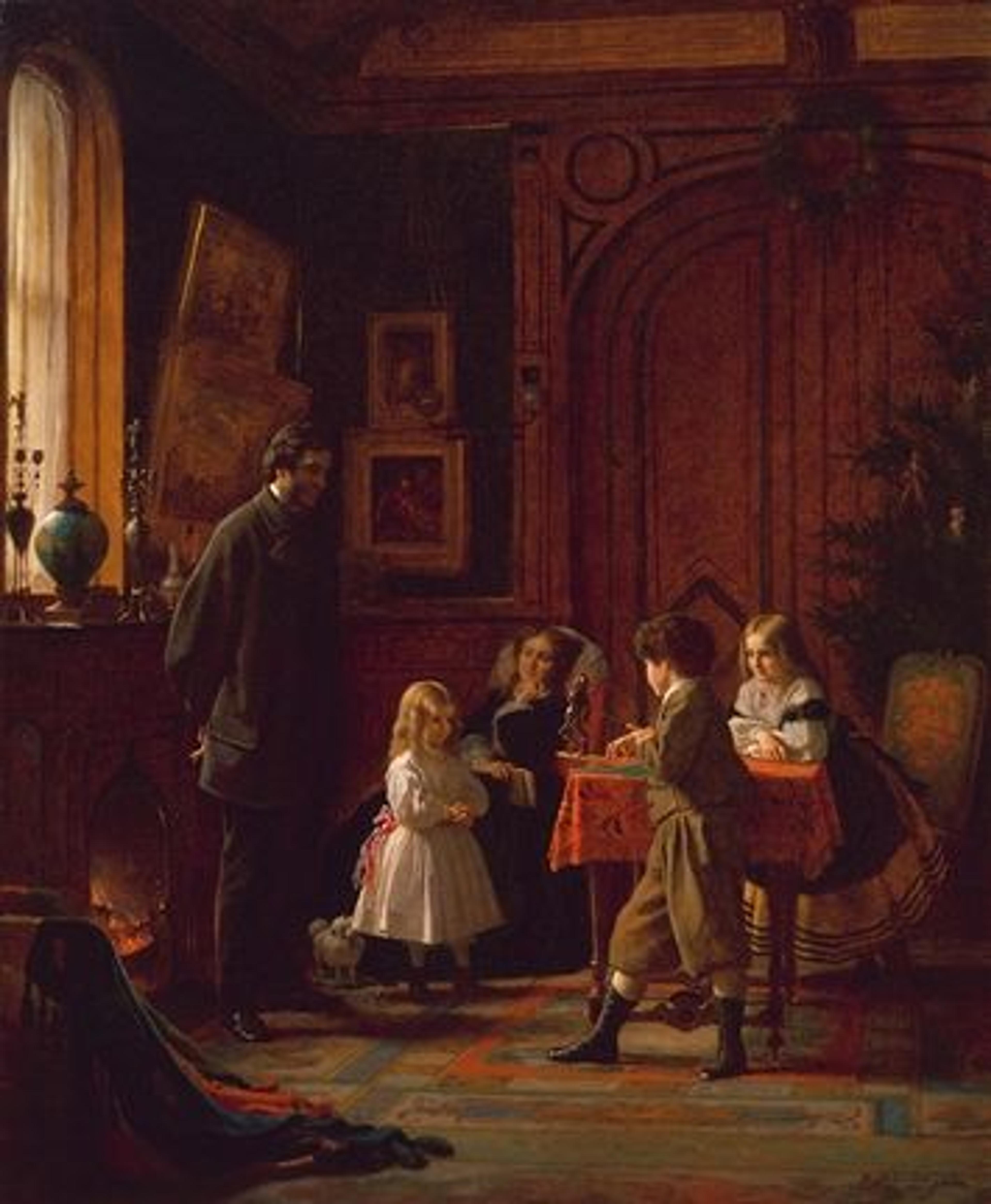 Eastman Johnson's Christmas-Time, The Blodgett Family (1864)