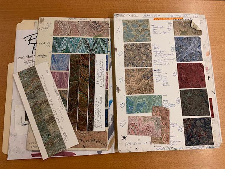 samples of marbled paper