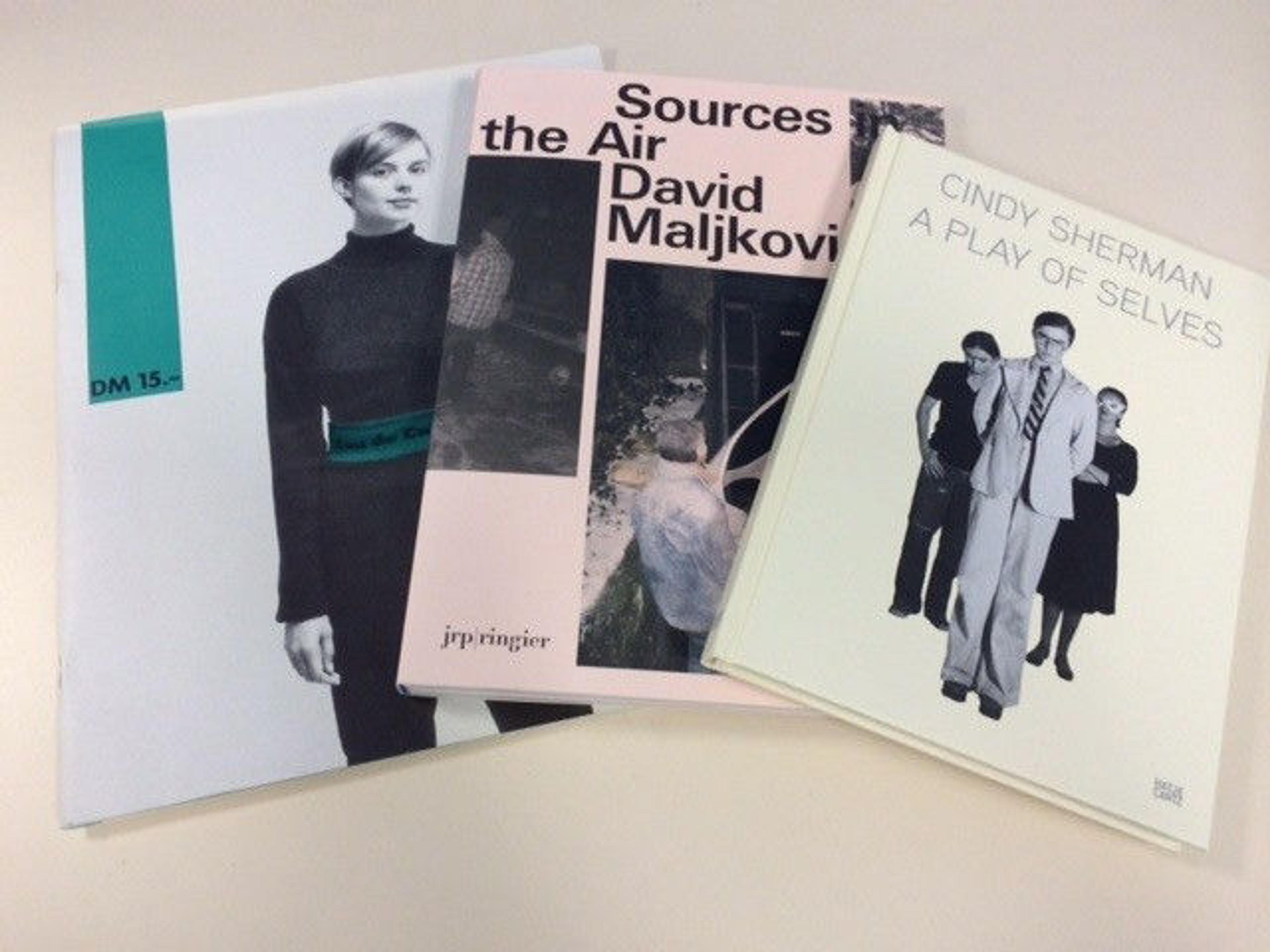 Three catalogs fanned out