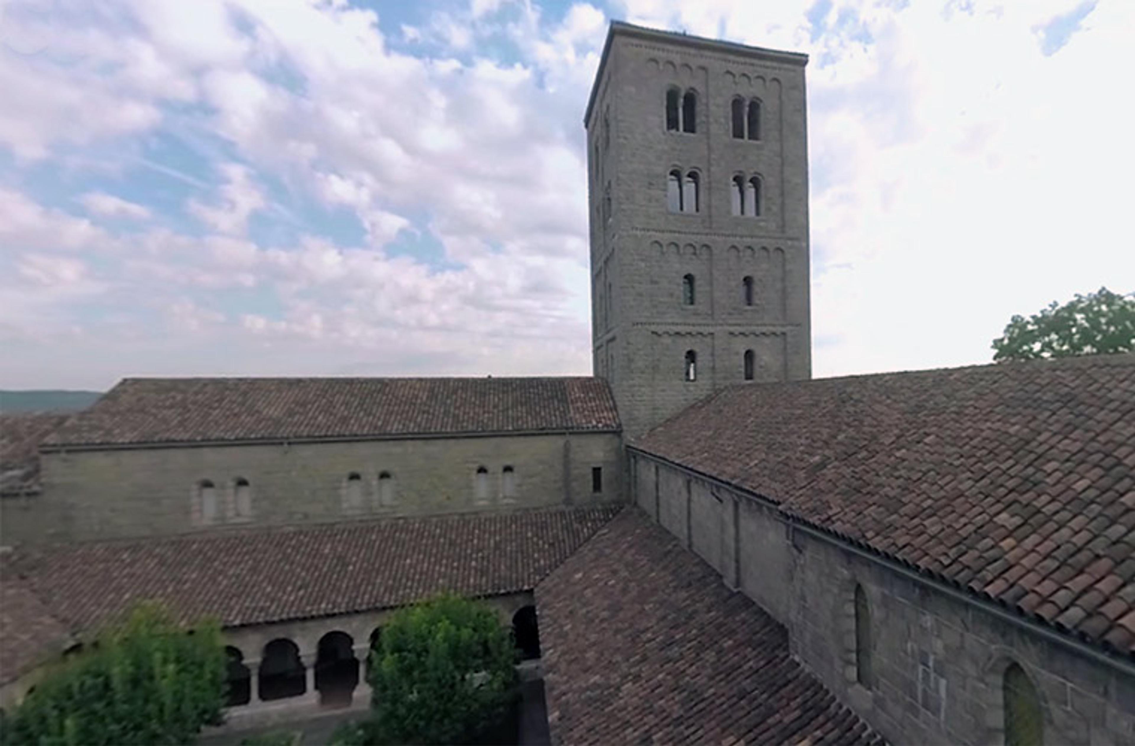 Aerial view of The Met Cloisters