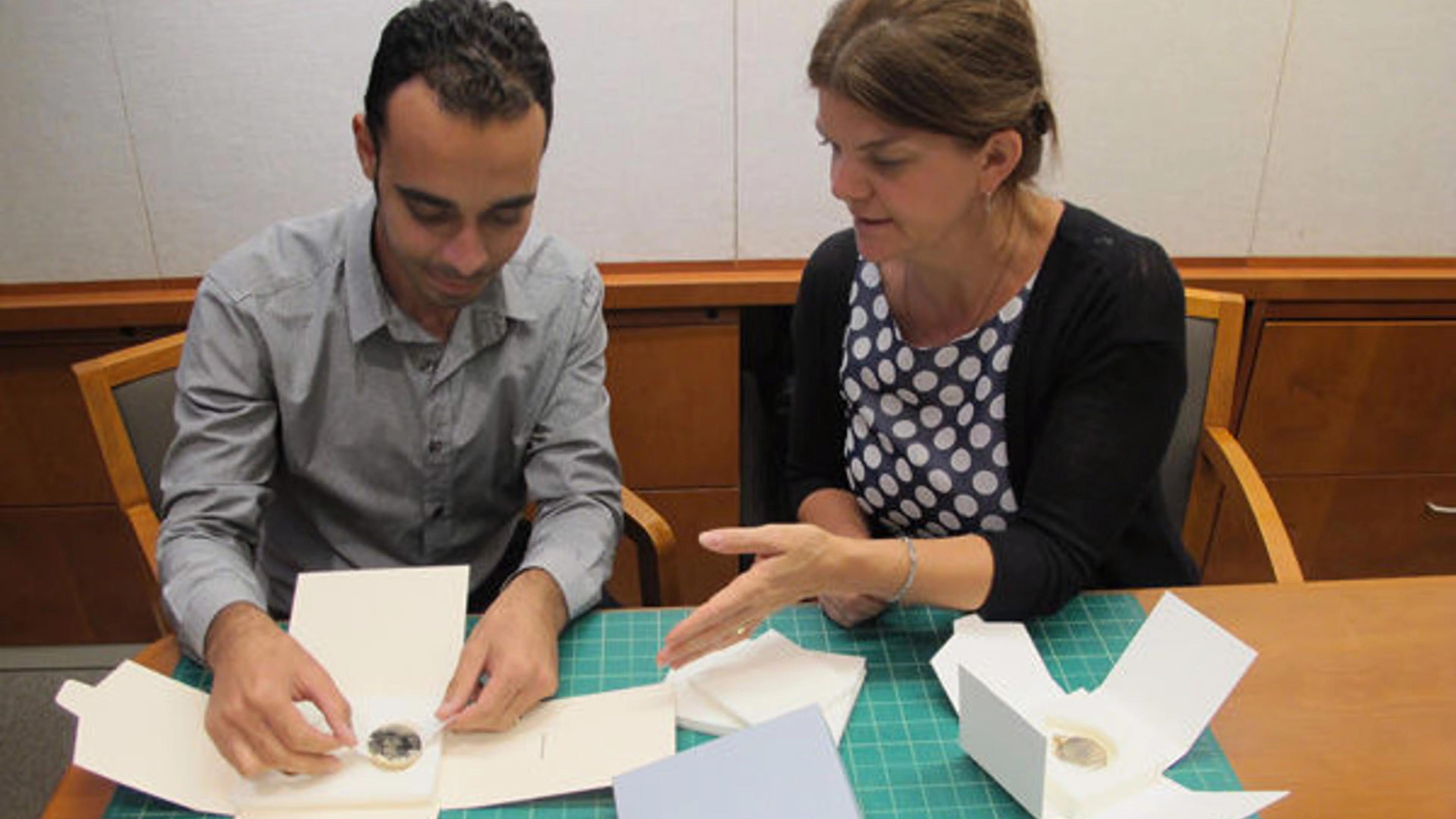 Ibrahim creates custom-made housings for photographs